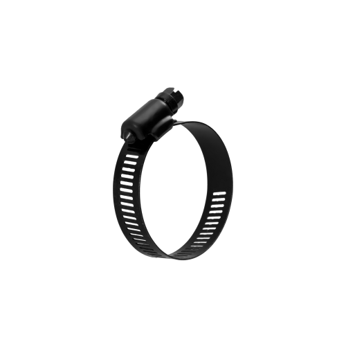 American style black plated hose clamp